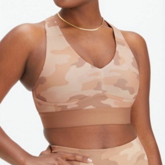 Fabletics Other - Fabletics All Day Every Day Brown Camo Sports Bra